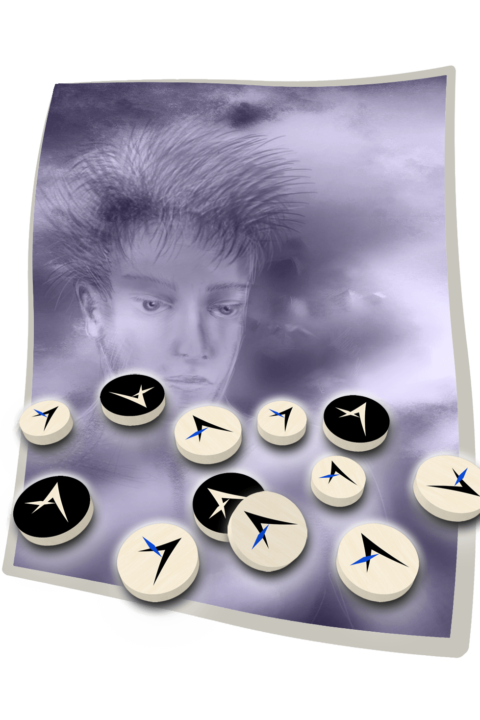 12 Adam Wooden Tokens for Myraclia Game